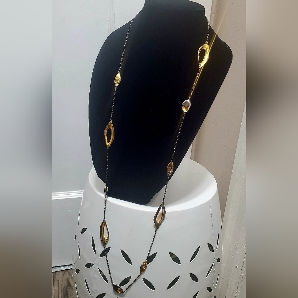 Long Multitone Chain Necklace. 🌴 - Picture 8 of 11